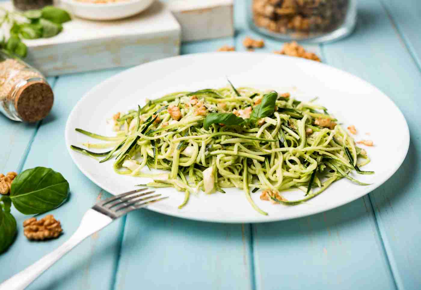 Zucchini Noodles with Pesto